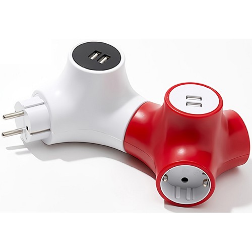 õ�������� �Ŀ��� 2�� 16A ��Ʈ������ ���뷮 USB �������� ��Ƽ��