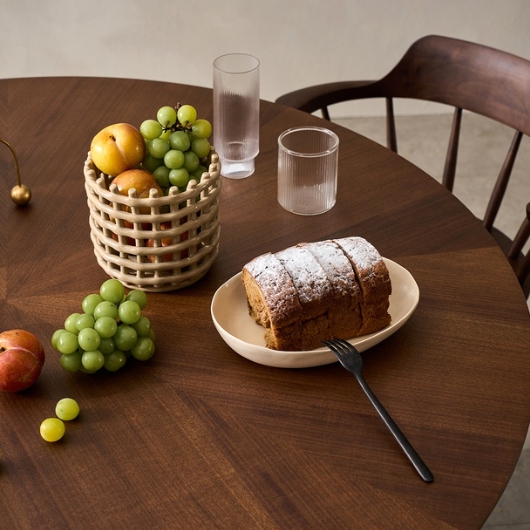 리바트 세계가구 바오밥 원형 원목 식탁 1200 (의자별도)_이미지