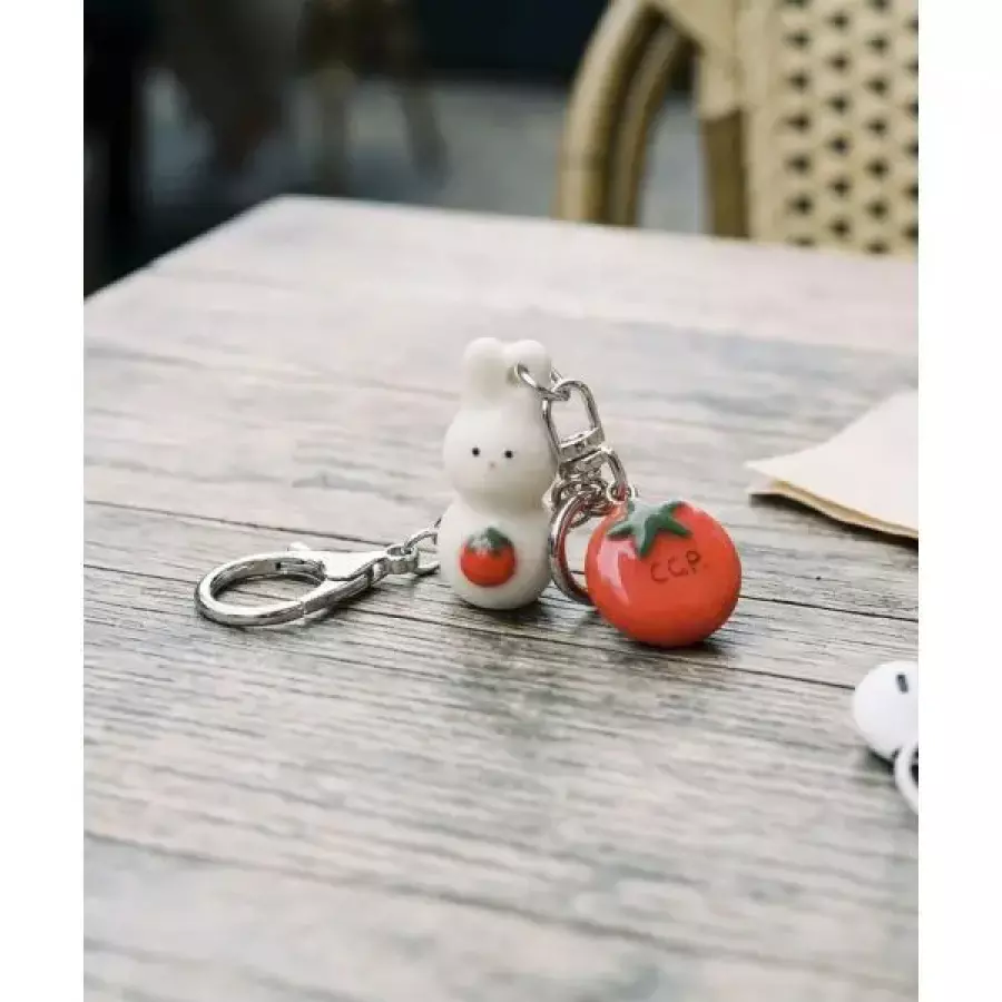 CODEGRAPHY 플로디 X CGP 토마토 조랭이 토끼 키링-아이보리 CBFUUAA006IV 1880778