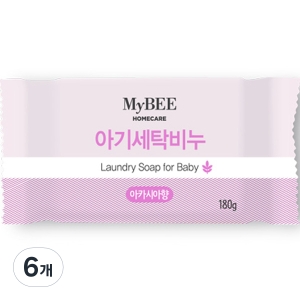 아기 세탁비누 아카시아향 180g 6개