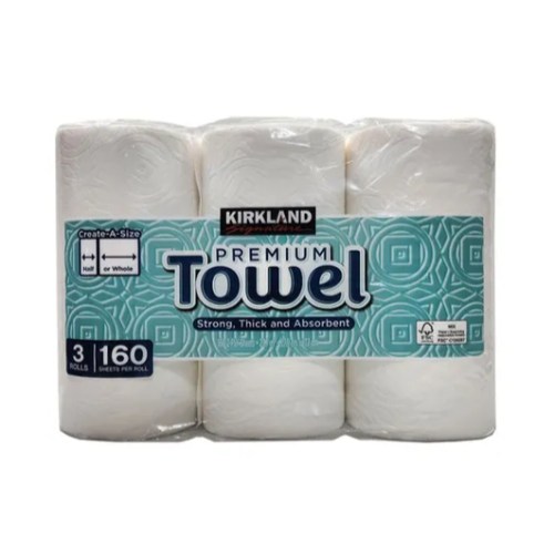 커클랜드 페이퍼타월 160매 (3입) (3팩(9입))_이미지