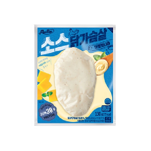 푸드나무 맛있닭 소스 닭가슴살 까르보나라 130g (30개)