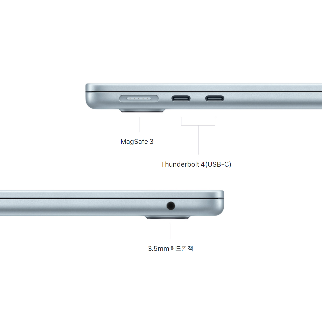 APPLE 맥북에어13 M4 10코어 CPU, 8코어 GPU 스카이 중고 (램16GB, SSD 256GB)_이미지