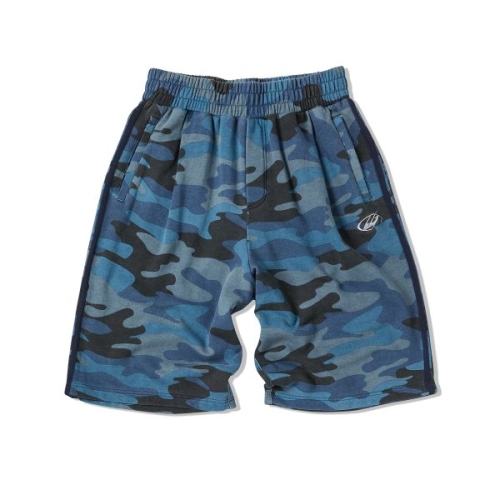 Travel 워싱 카모 버뮤다 쇼츠 블루 157303_이미지