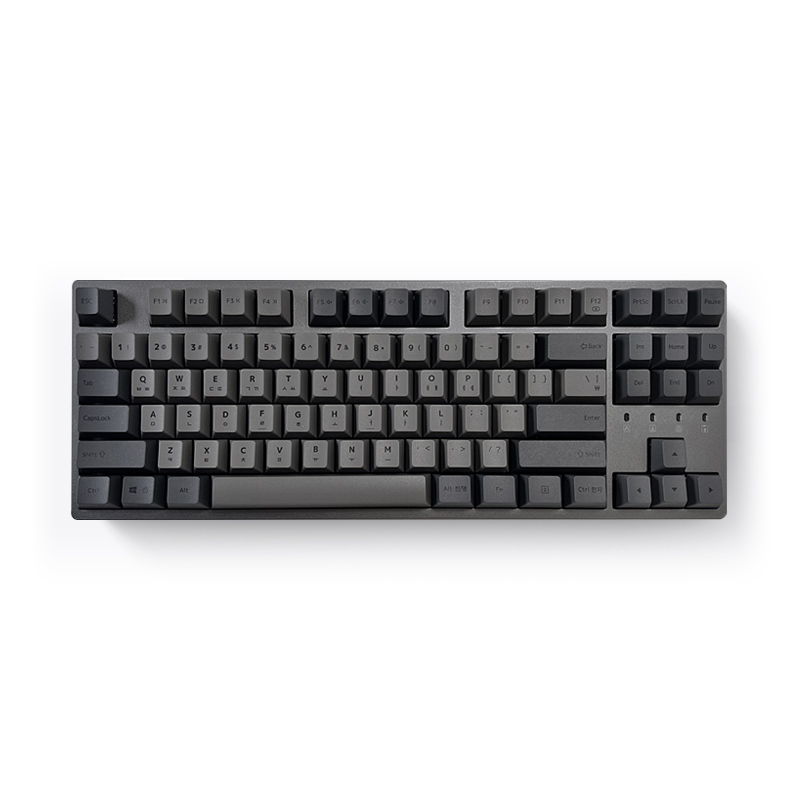 DURGOD 토러스 K320KR 텐키리스 투톤 키보드 (스노우, 갈축)_이미지