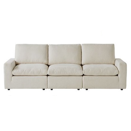 까사미아  캄포미니 패브릭 소파 4인용 (스툴별도)