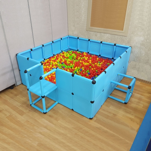 조이풀 JOYFUL JYF099 정글짐 미끄럼틀 실내 놀이터 볼풀장 투톤그레이_이미지