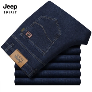 의류 남성용 롱 스판 스트레이트 청바지 228019