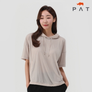 여성 여성 우븐패치 밑단스트링 후드티셔츠_1I46003 51348_5009235066