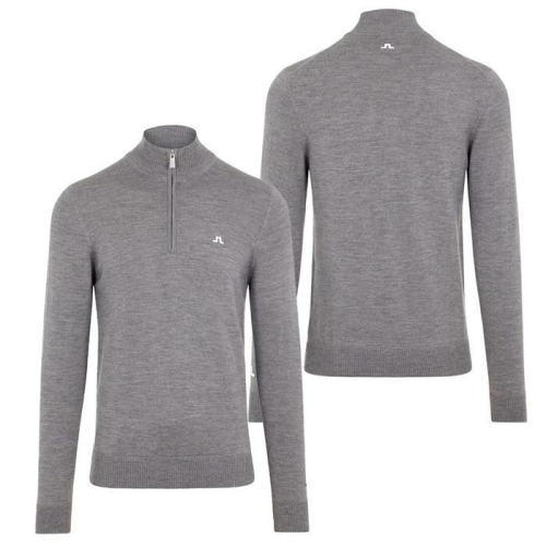  제이린드버그 남성 키안 지퍼 골프 스웨터 [그레이 (GMKW06357-9363)]