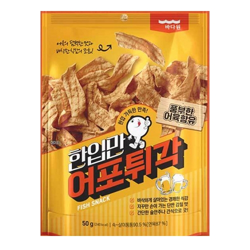 바다원 한입만 어포튀각 50g [10개]
