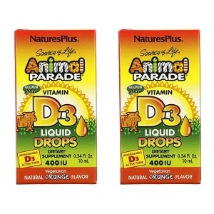 네이처스플러스 Source of Life Animal Parade 비타민D3 액상 드롭 400IU 10ml (2개)