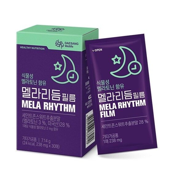 식물성 멜라토닌 함유 멜라리듬 필름 30매