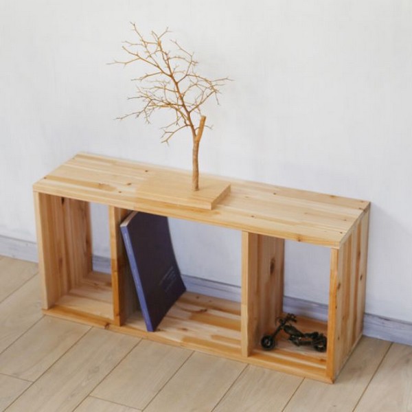 모모필 원목 공간박스 책장 370