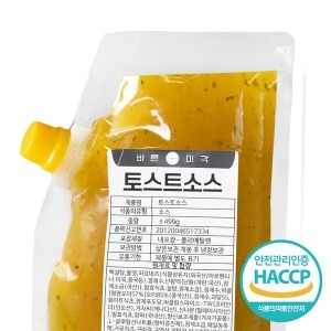 바른미각 새콤달콤 토스트소스 500g 이삭 샌드위치 드레싱 소스_이미지