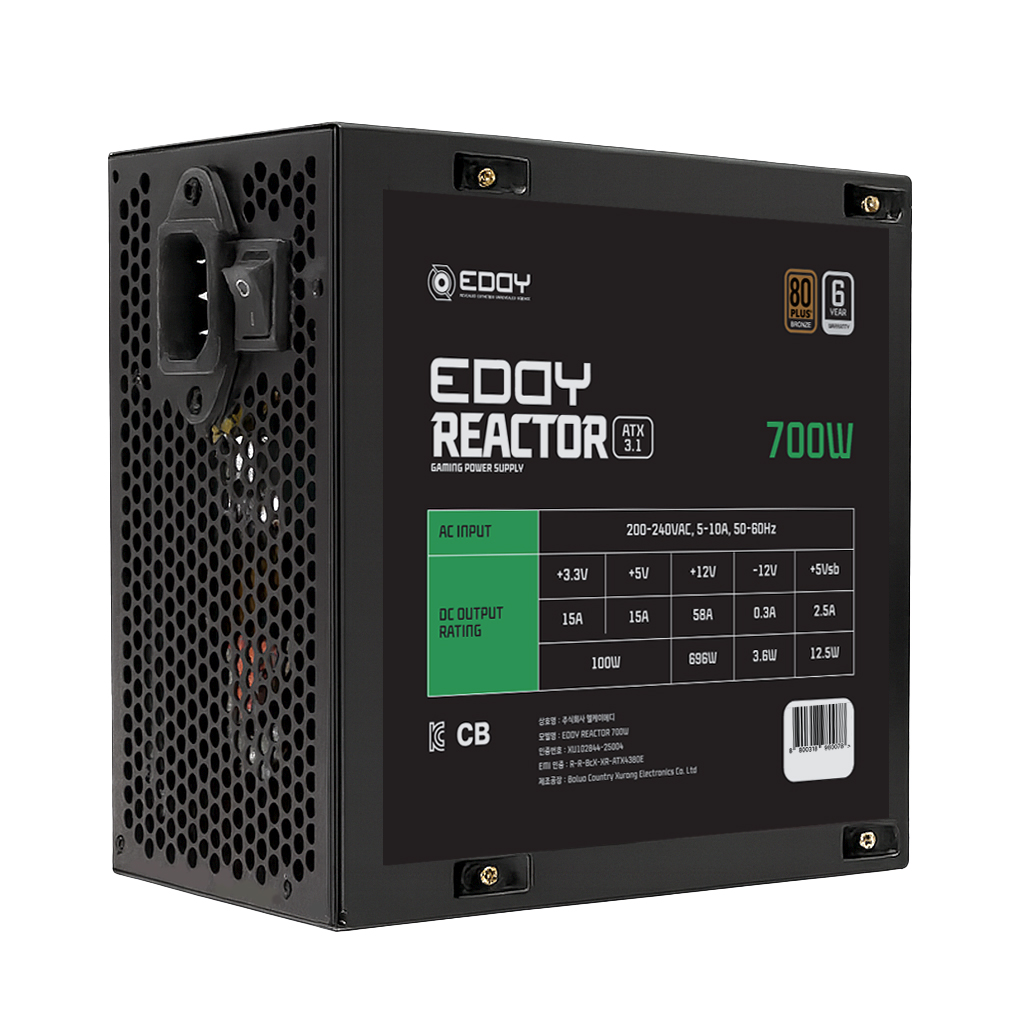 에디 REACTOR 700W 80PLUS브론즈 ATX3.1_이미지