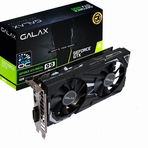 갤럭시 GALAX 지포스 GTX 1650 BLACK EX D5 4GB_이미지
