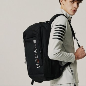 스파이더 레터링 로고 레인커버 백팩 30L SPJPBNBP302M