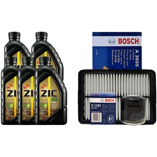 SK엔무브 지크 제로 X9 0W20 5L + 보쉬필터 기아 더뉴 셀토스 SP2 PE 2.0 가솔린