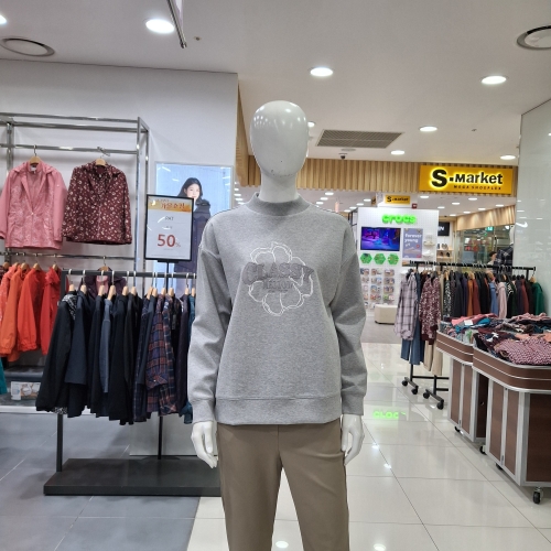 PAT 원포인트 목크넥 맨투맨 티셔츠 1L85402-US_이미지