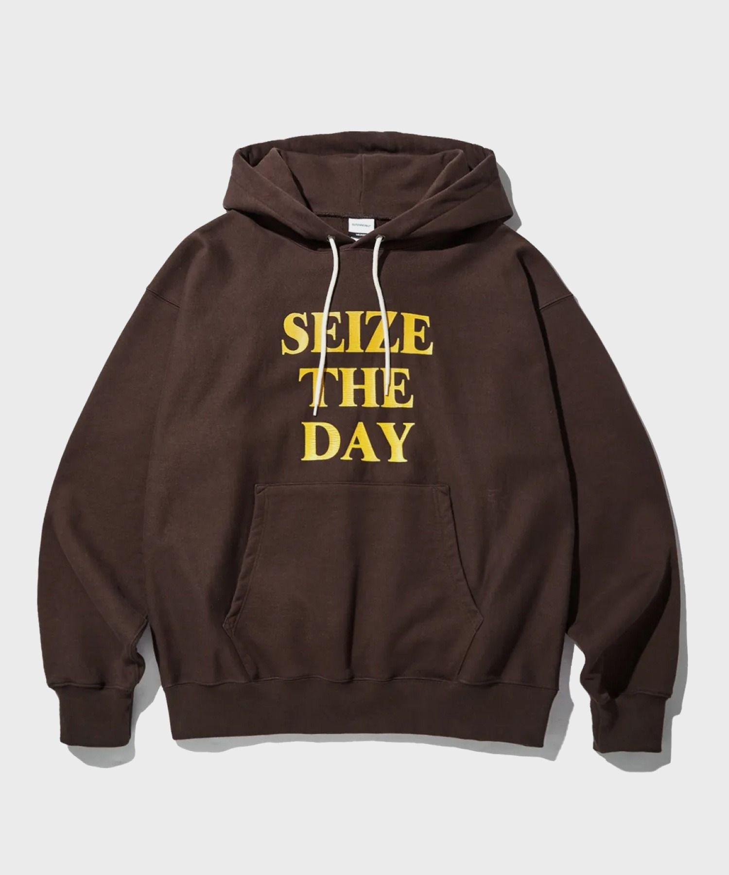 아웃스탠딩 ltgt OUTSTANDING V.S.C HOOD SWEAT SEIZE THE DAY _BROWN OSHD05BR 547882