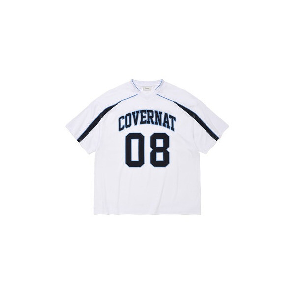 커버낫 COVERNAT 블록코어 메쉬 티셔츠 화이트 6365068 CO2602ST15W