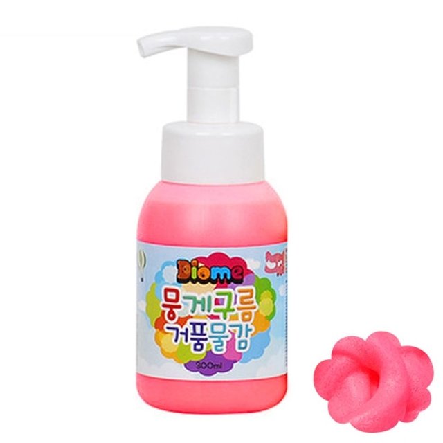 미술놀이 거품물감 형광빨강 낱색 300ml WFJJUH3