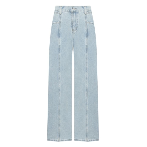  케이엘 KWDPPE3000 절개 와이드핏 데님 팬츠