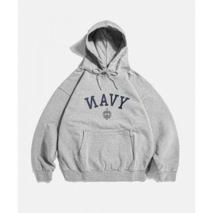 웨얼하우스 에스피오나지 NAVAL Academy Heavyweight Hoodie Grey 3088870