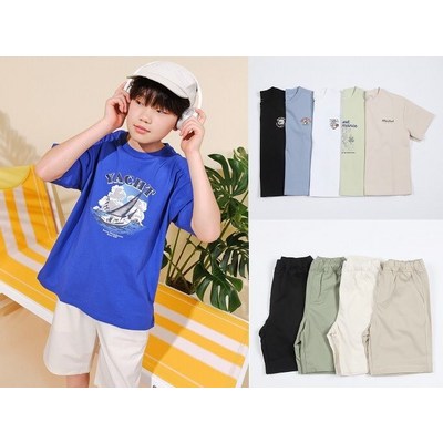폴햄키즈 쿨소재 티셔츠 반바지 아이템 9종택 PKF2TS3210-PH3013 500533 160 라이트블루 3210_이미지