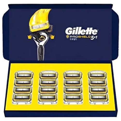 질레트 리뉴얼 프로쉴드 옐로우 면도날 (16개)