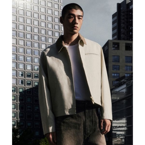 무신사 무신사 스탠다드 캔버스 워크 재킷 크림 498382