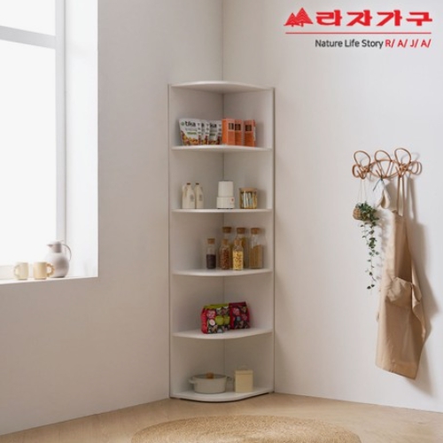 라자가구 비바 키큰 모노 코너 선반 틈새 옷장 400_이미지