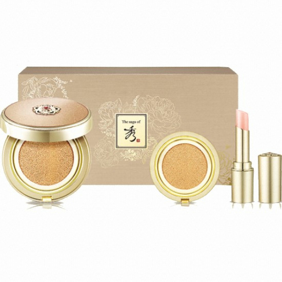 LG생활건강 더사가오브수 선혜윤 자단 선 글로우 쿠션 3종 세트