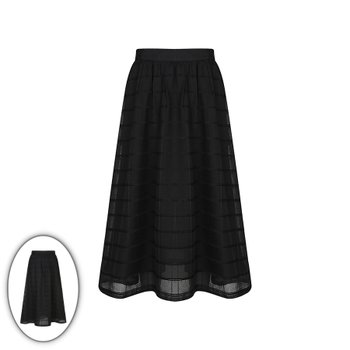 레노마 더 크레이프 체크 플레어 롱스커트 R2H21WSK010