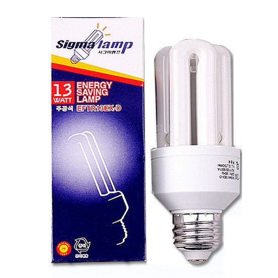 시그마 EL 삼파장 형광등 녹색 13W