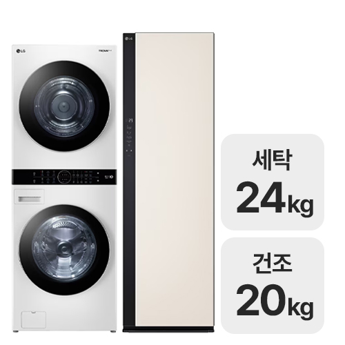 LG전자 트롬 워시타워 W20WD + 스타일러 SC5MBR42_이미지