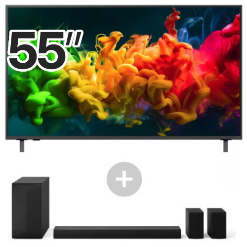 LG전자 QNED evo AI 55QNED80BEA (스탠드+사운드바, S60TR)_이미지