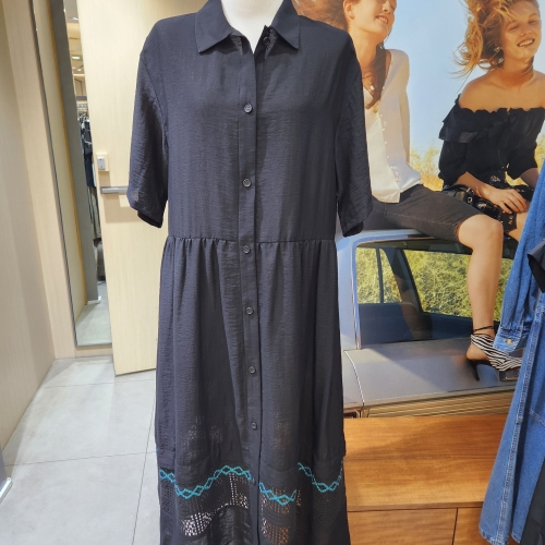 베네통 데일리카라반팔원피스BAOPA4531_이미지