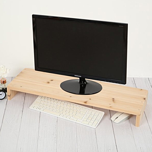 원목 기본 와이드 모니터받침대