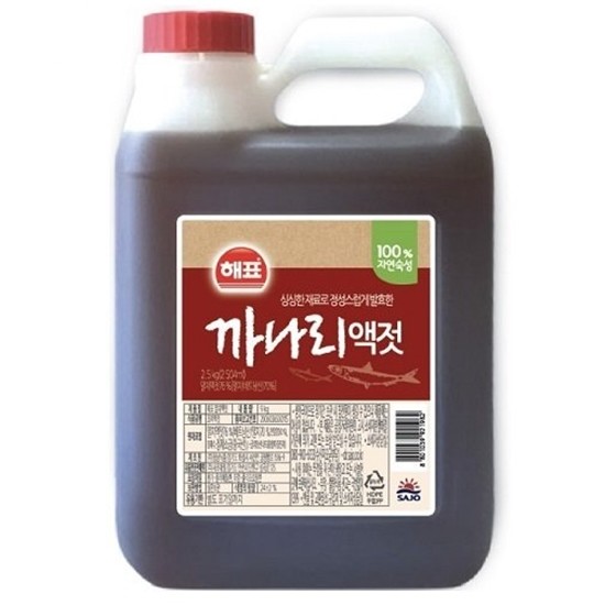 사조대림 해표 까나리액젓 2.5kg (1개)
