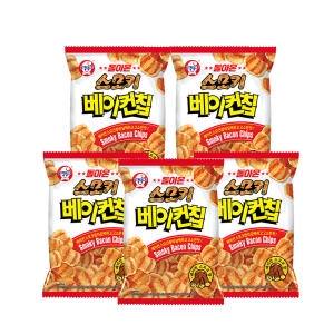 빙그레 스모키베이컨칩 70g X 5봉_이미지