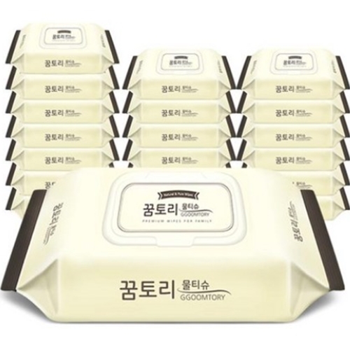 도톰한 나비의 꿈 물티슈 캡형 60매