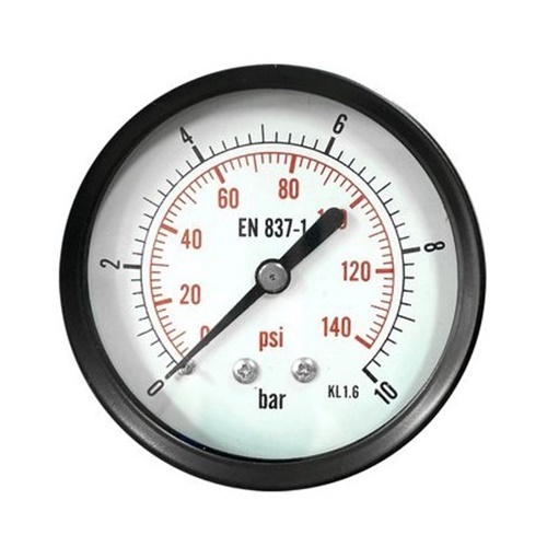 필터테크 압력계 판넬식 직경62 (Steel + Brass) (10kgf/㎠)_이미지