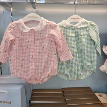 해피랜드F&C 해피랜드 HC09 미나 체크 바디슈트 모자 세트 H2110204 S28434619