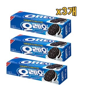 크래프트 오레오 초콜릿 샌드위치 쿠키 화이트크림 100g (3개)