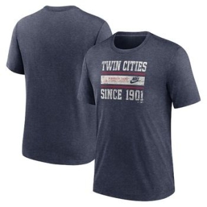  나이키 1049219 MLB 미네소타 트윈스 Cooperstown Collection Local Stack TriBlend Navy