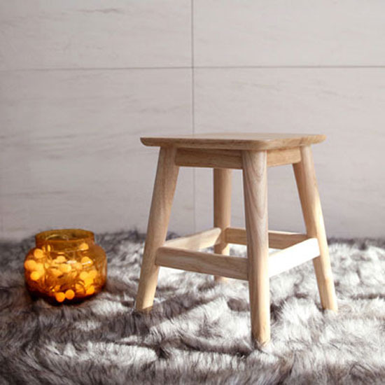 벤트리 원목 라운디시 베이직 스툴 (중)
