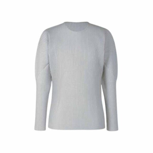 이세이미야케 옴므플리세 베이직 긴팔 티셔츠 라이트 그레이 남성 HP55-JK521-11