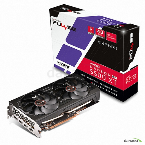 SAPPHIRE 라데온 RX 5500 XT PULSE OC D6 4GB Dual-X_이미지